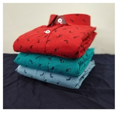men cotton shirt full sleeve prints cotton (multi colour)